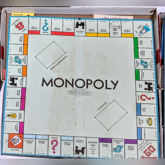Monopoly Board Game TWO Vintage Sets - Picture 7 of 10